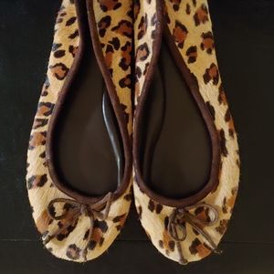 Ralph Lauren leopard flats size 7